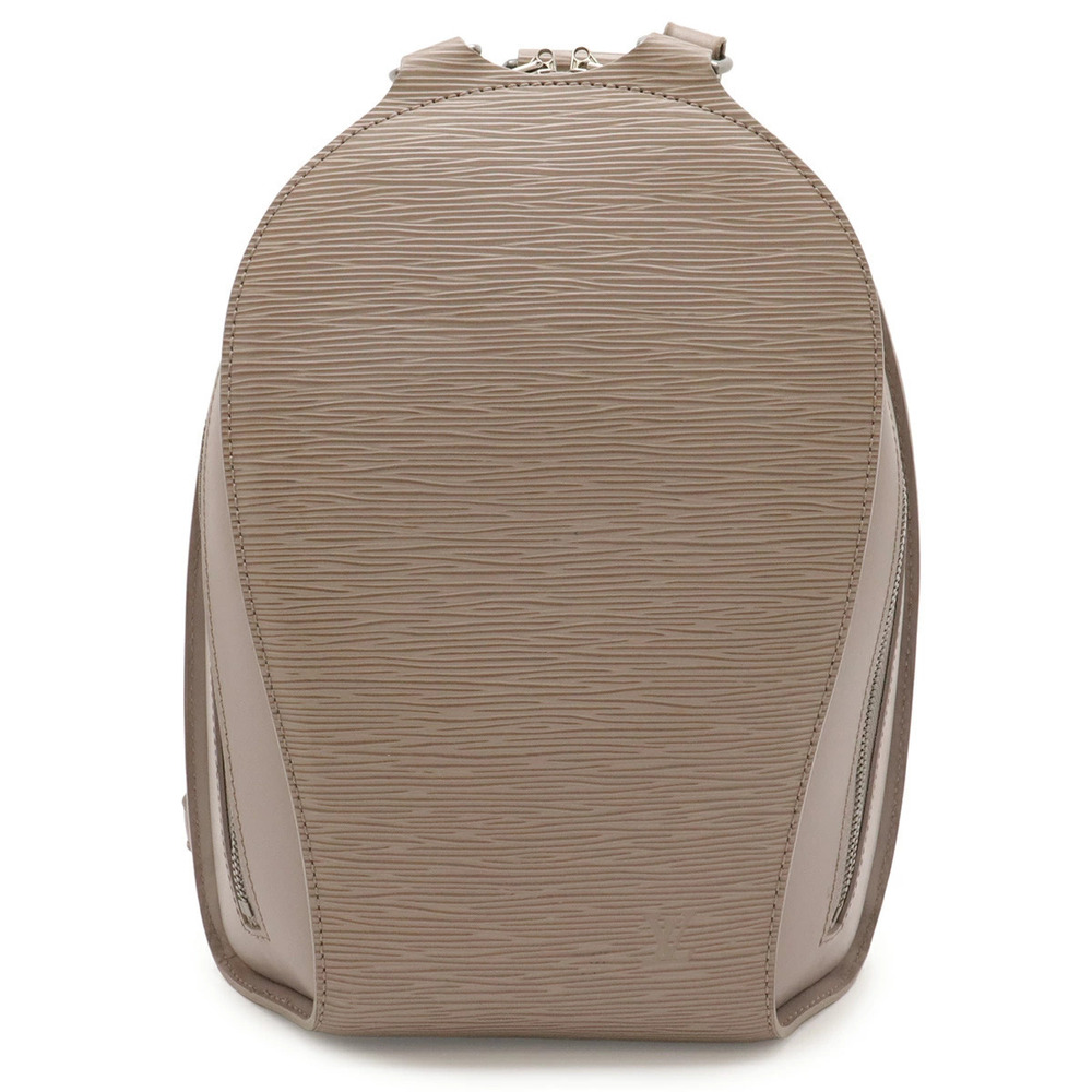 LOUIS VUITTON Epi Mabillon Backpack Rucksack Shoulder Bag Leather Lilac Purple